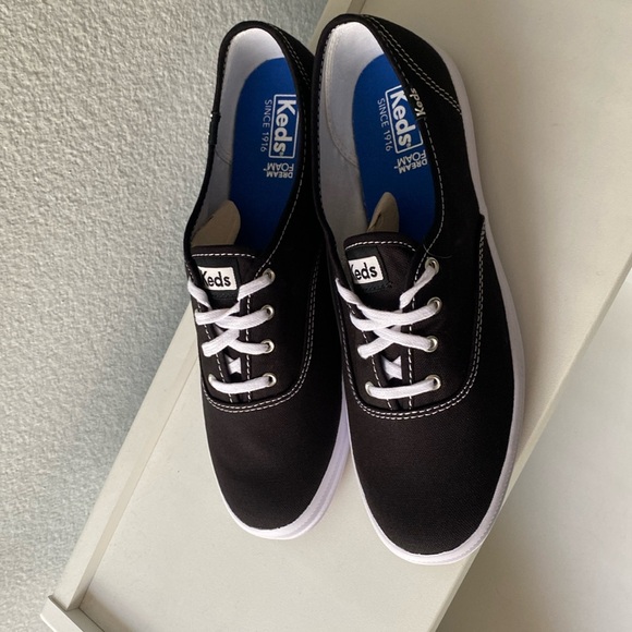 Keds Shoes - Keds Women’s Champion Black Canvas Sneakers New in Box